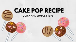 EASY TO MAKE CAKE POP😋￼ [upl. by Severin159]