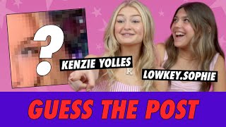 Kenzie Yolles vs LowkeySophie  Guess The Post [upl. by Rufe]