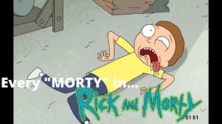 Every quotMortyquot in RICK amp MORTY S1 E1 [upl. by Orest]