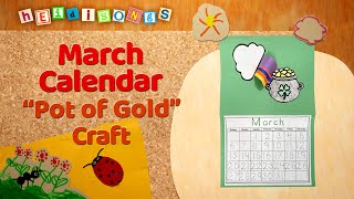 March Calendar  Crafts with Miss Kim [upl. by Ennairej]