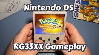 NDS Gameplay  Anbernic RG35XX  GarlicOS 149  DraStic v121 [upl. by Jacobah924]