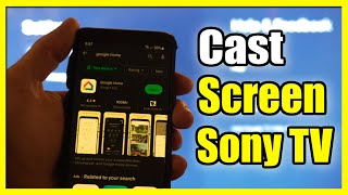 How to Connect amp Screen Mirror Phone to Sony TV Google TV Easy Method [upl. by Lyrad680]