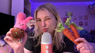 ASMR Sleepy Spring Trigger Assortment  Rambling Tapping Scratching Textures Life Update🐰✨🐣🎀 [upl. by Fernyak247]