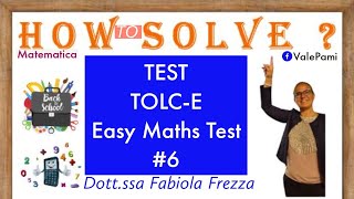 Tolc E Math Test for access to the University of Economics and Business tolc Università Economia [upl. by Sukramal630]