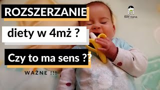 Rozszerzanie diety w 4 mcu  CZY TO MA SENS  Najnowsze badania oraz umiejętności rozwojowe w 4 mż [upl. by Llyrad]