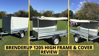 1205 Brenderup Trailer with High Frame FULL REVIEW [upl. by Doralia502]