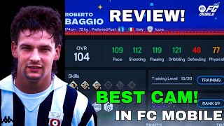 104 OVR Robert Baggio Review In FC Mobile fcmobile [upl. by Rubel219]