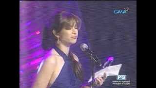 Angel Locsin Accepts FAMAS Best Actress Award for One More Try [upl. by Fabriane200]