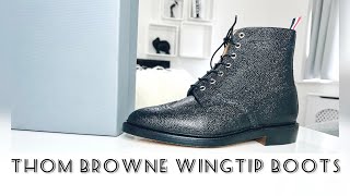 Thom Browne Review  Thom Browne Boots  Thom Browne Wingtip Brogue Boots Review [upl. by Nitas]