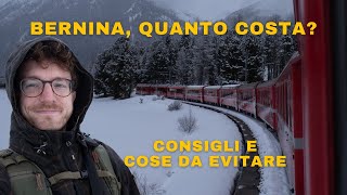 Il trenino rosso del Bernina in inverno  costi e suggerimenti di itinerario [upl. by Ezechiel367]