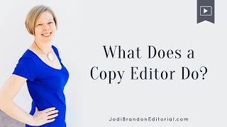 What Does a Copy Editor Do [upl. by Ahsirkal]