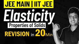 Elasticity  Properties of Solids  Complete REVISION for JEE Physics  Mohit Sir IIT KGP [upl. by Nnanaej]