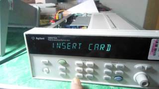 Agilent 34970A  Full Self Test Firmware Revision amp Relay Cycle Count [upl. by Aciraa294]