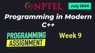 NPTEL Programming in Modern C WEEK 9 Programming Assignments  July 2024 [upl. by Key]