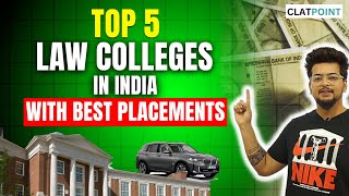 🏆Top 5 Law Colleges with Highest Campus Placements [upl. by Eizus]