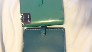 Filofax Dark Aqua Original VS Filofax Aqua Saffiano [upl. by Raycher]