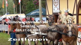 Titanen der Rennbahn 2015 Römerwagenrennen Zeitlupen [upl. by Wyn290]