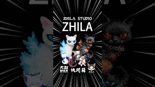 【大叔快開箱】ZHILA studio 系列 Part3 godzilla kaiju cat 大叔聊玩具 shorts designertoys [upl. by Neirbo]