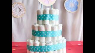 How To Make A Diaper Cake for Baby Shower [upl. by Nicoli]