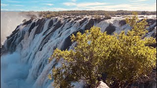 A day in my life as a content creator  visiting Ruacana waterfall in Namibia Africa [upl. by Raamaj]