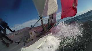 Topper ISO spinnaker nice ride sailing [upl. by Edva678]