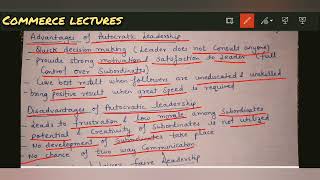 Leadership  features  autocratic democratic free rein leadership  advantages disadvantages [upl. by Sky]