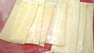 Feuilles de Lasagne  Lasagna Sheets  طريقة تحضير و طهي صفائح عجينة اللازانيا [upl. by Dewar900]