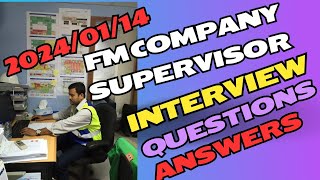 FM Supervisor interview questions and answers  our company interview KKtechnicalDubai 💥🛠️💦 [upl. by Raji]