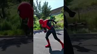 Real Life Green Goblin and Spiderman [upl. by Ardnasela]