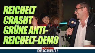 Hass Hetze Nasenringe Reichelt crasht grüne AntiReicheltDemo 💥 [upl. by Volnay56]