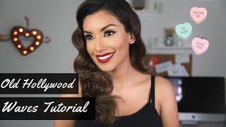 Easy Classic Old Hollywood Waves HAIR Tutorial  Rita Hayworth Inspired [upl. by Naharba]