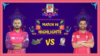 Match 16  Highlights  Sylhet Strikers vs Fortune Barishal [upl. by Nadab]