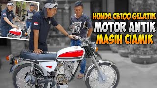 HONDA CB 100 GLATIK TAHUN 1973 FULL ORIGINAL [upl. by Esereht735]