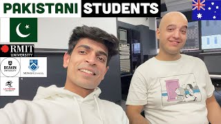 PAKISTANI STUDENTS coming in Australia🇵🇰🇦🇺  RMIT  Vlog 105 [upl. by Leahcimal]