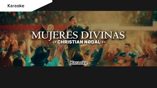 Mujeres Divinas  Christian Nodal Karaoke ESTRENO 2023 ☆ [upl. by Siuluj]