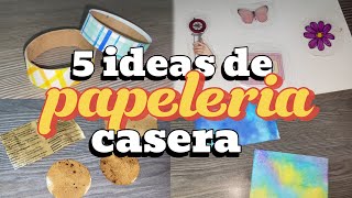 5 ideas de PAPELERIA CASERA✂️📏 [upl. by Astera809]