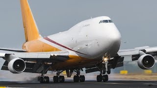 HYBRID BOEING 747 LANDING in front of a student pilot 4K [upl. by Kenney]