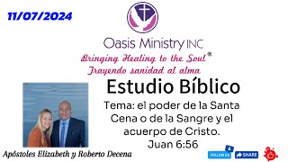 Tema el poder de la santa cena o de la sangre y el cuerpo de Cristo texto Juan 656 [upl. by Xxam107]