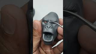 Sculpt king Kong with polymer clay clayartist clayart polymerclay clayfigure [upl. by Teferi652]