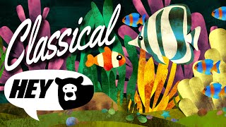 Hey Bear Sensory  Classical Aquarium  30 Minutes  Relaxing Video with Music [upl. by Aivek]