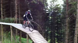 Coed Llandegla Forest Mountain Biking  Drop Shore Crash [upl. by Zacharie]