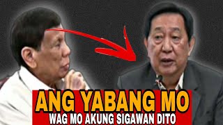 DUTERTE AND CONGACOP MAINIT ANG SAGUTANANG YABANG MO WAG MO KUNG SIGAWAN [upl. by Eyanaj]