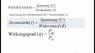 Formeln zur ETechnik für KfzAzubis [upl. by Uehttam]