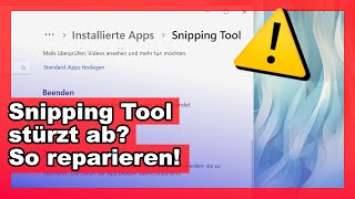 Snipping Tool stürzt ab  Lösung ✅ [upl. by Lemieux]