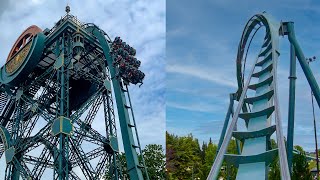 Baron 1898 Roller Coaster Multi Angle 4K POV Efteling Theme Park Netherlands [upl. by Justin235]