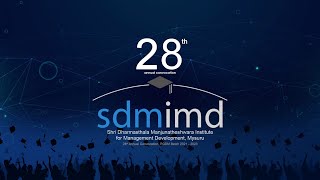 SDMIMD  28th Annual Convocation Livestreaming on 29th March 2023 [upl. by Ramso367]