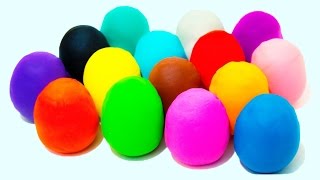 Many Play Doh Surprise Eggs [upl. by Nataline794]