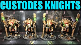 EPIC KITBASH Warhammer 40k Adeptus Custodes Armiger Warglaive Imperial Knight Conversion Commission [upl. by Estes352]