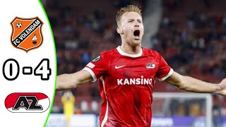 FC Volendam vs AZ Alkmaar 04 Eredivisie 2024 Breaking News [upl. by Alleirbag]