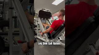 Leg Sled Calf Raise Demo calves calvesworkout workout [upl. by Mickelson682]